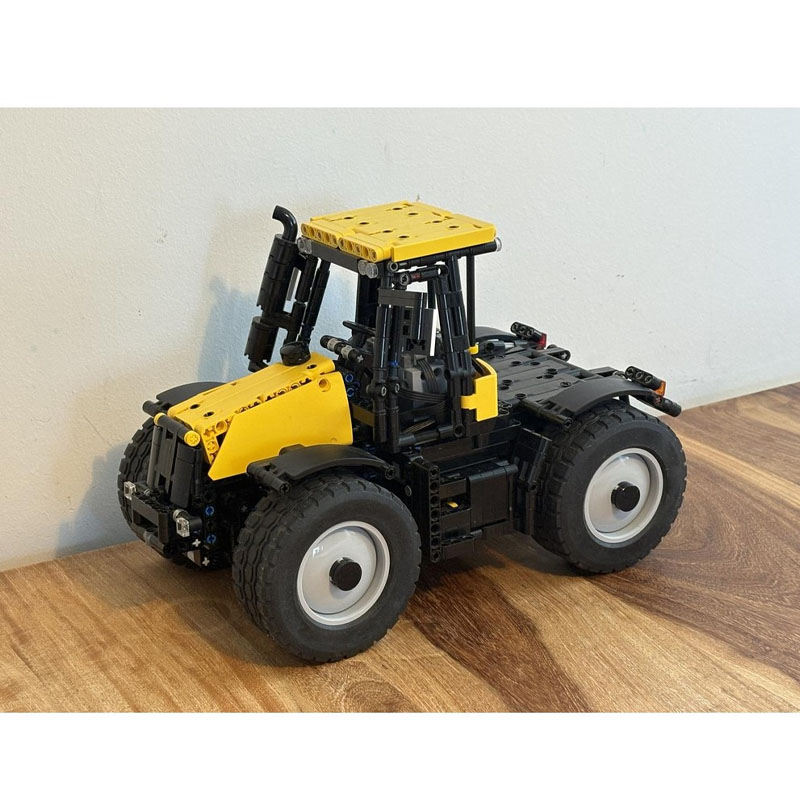 Urban Farming Building - Modèle de tracteur jaune-noir MOC-254775 Urban