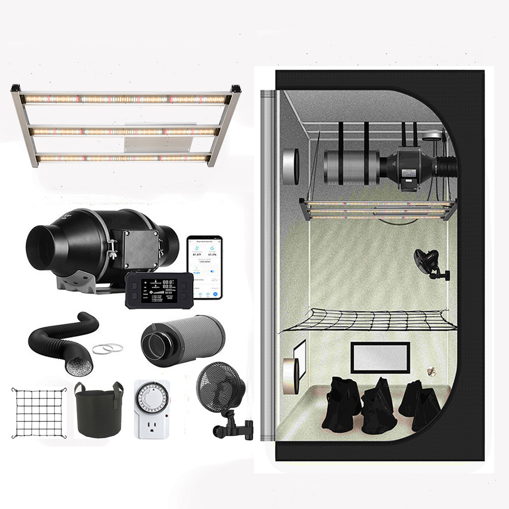 Grow Tent 4X4 - 2024 nouveau 120x60x180cm Growzelt ensemble complet