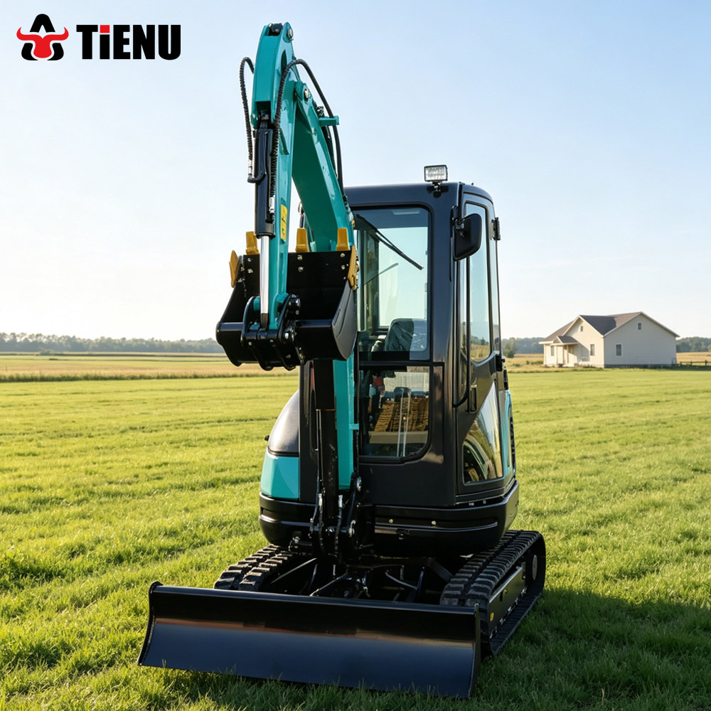 Urban Farming Gardening - Mini-excavatrice hydraulique sur chenilles, conforme aux
