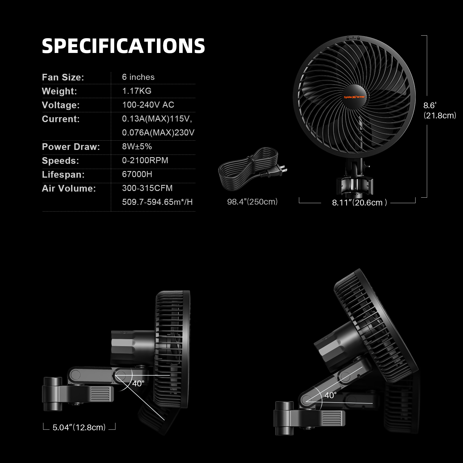 Ventilateur à clipser Spider F - Grow Tent 4X4 avis et prix